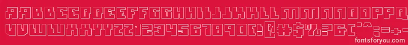 fuente Micronian3D – Fuentes Rosadas Sobre Fondo Rojo
