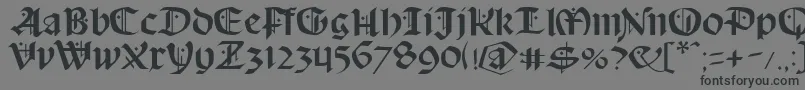 フォントSchampelBlack – 黒い文字の灰色の背景