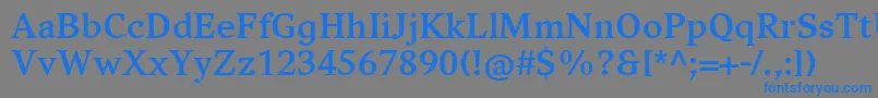 CompatilExquisitLtComBold Font – Blue Fonts on Gray Background
