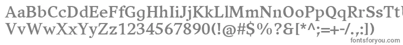 フォントCompatilExquisitLtComBold – 白い背景に灰色の文字