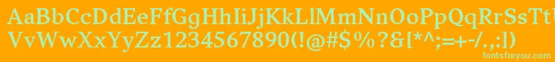 More about CompatilExquisitLtComBold Font CompatilExquisitLtComBold Font – Green Fonts on Orange Background
