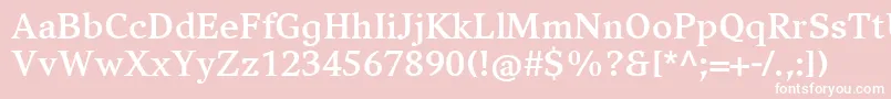 CompatilExquisitLtComBold Font – White Fonts on Pink Background