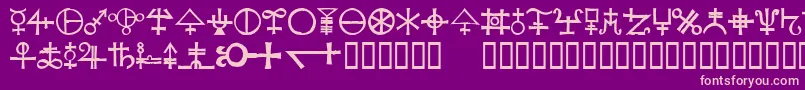 fuente Agathodaimon – Fuentes Rosadas Sobre Fondo Morado