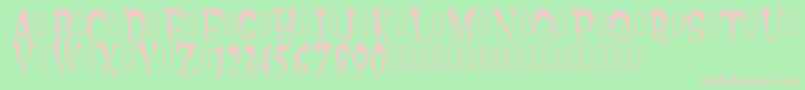 BacktowonderlandRegular Font – Pink Fonts on Green Background