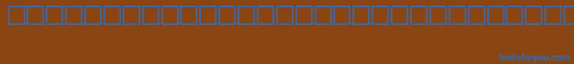 Gost2.30481Symbol-Schriftart – Blaue Schriften auf braunem Hintergrund