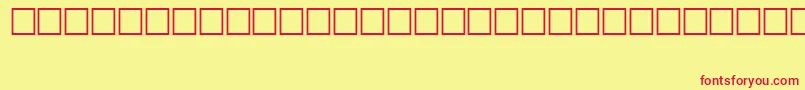 Gost2.30481Symbol Font – Red Fonts on Yellow Background