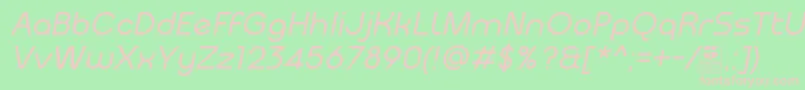 MeltixItalicDemo Font – Pink Fonts on Green Background