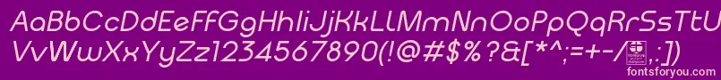 MeltixItalicDemo Font – Pink Fonts on Purple Background