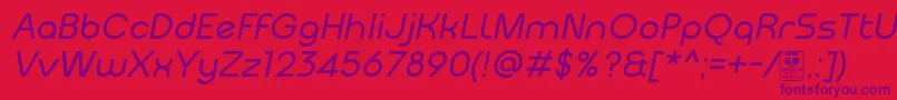 MeltixItalicDemo Font – Purple Fonts on Red Background