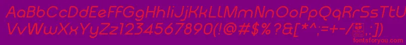 MeltixItalicDemo Font – Red Fonts on Purple Background