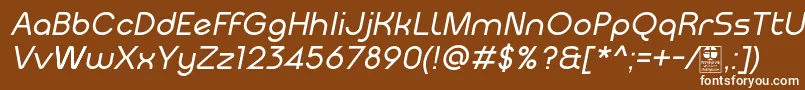 MeltixItalicDemo Font – White Fonts on Brown Background