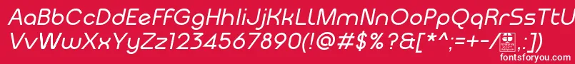 MeltixItalicDemo Font – White Fonts on Red Background