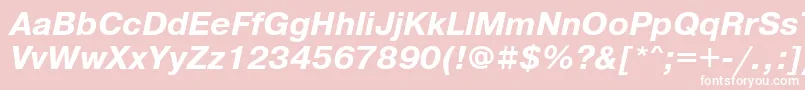 PragmaticatttBolditalic Font – White Fonts on Pink Background