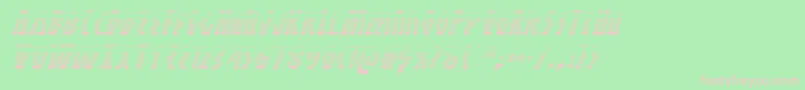 Antikytheragradital Font – Pink Fonts on Green Background