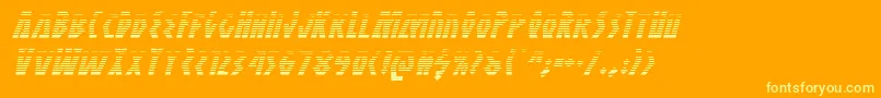More about Antikytheragradital Font Antikytheragradital Font – Yellow Fonts on Orange Background