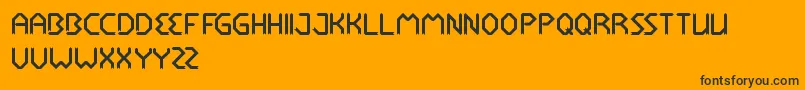 RocketBrother Font – Black Fonts on Orange Background
