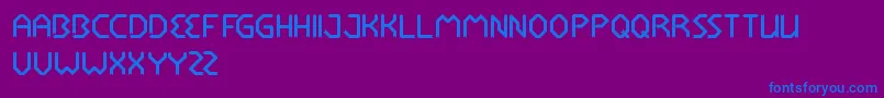 RocketBrother Font – Blue Fonts on Purple Background