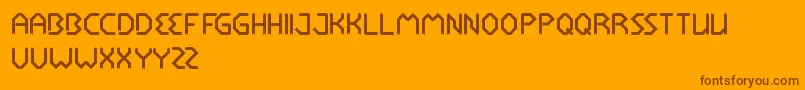 RocketBrother Font – Brown Fonts on Orange Background