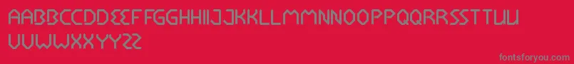 RocketBrother Font – Gray Fonts on Red Background