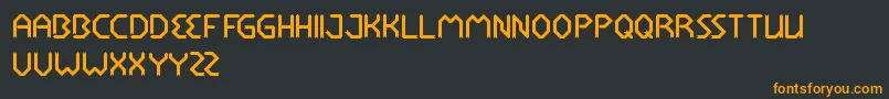 Шрифт RocketBrother – оранжевые шрифты на чёрном фоне