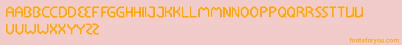 RocketBrother Font – Orange Fonts on Pink Background