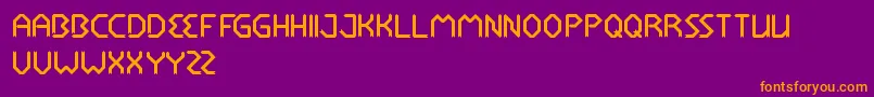 RocketBrother Font – Orange Fonts on Purple Background