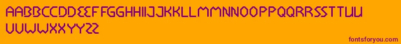 RocketBrother Font – Purple Fonts on Orange Background