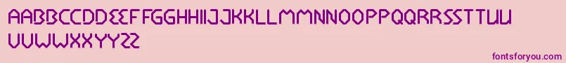 RocketBrother Font – Purple Fonts on Pink Background