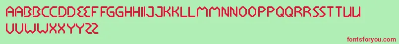 RocketBrother Font – Red Fonts on Green Background