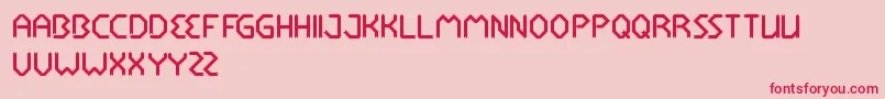 RocketBrother Font – Red Fonts on Pink Background
