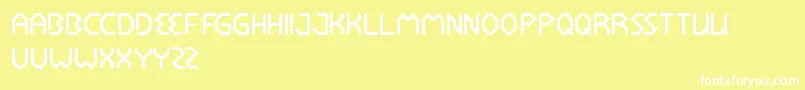 RocketBrother Font – White Fonts on Yellow Background