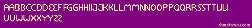 RocketBrother Font – Yellow Fonts on Purple Background