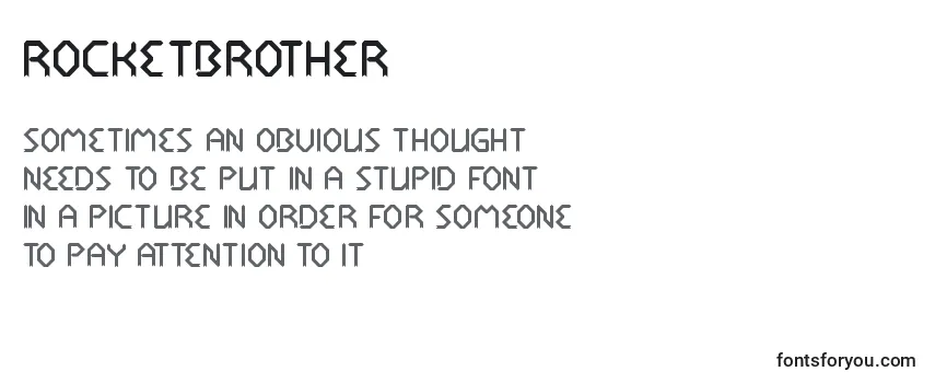 RocketBrother Font