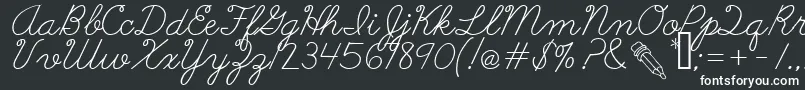 AbcCursive Font – White Fonts