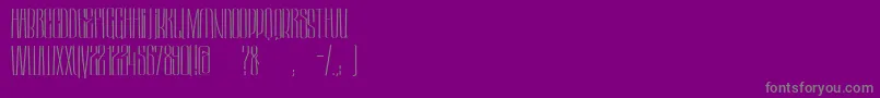 Saiba mais sobre a fonte HektorLight Fonte HektorLight – fontes cinzas em um fundo violeta