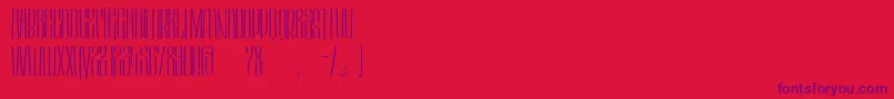 HektorLight Font – Purple Fonts on Red Background