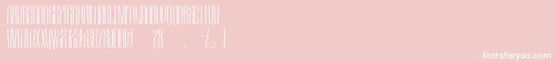HektorLight Font – White Fonts on Pink Background