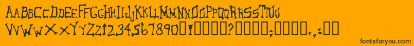 LoungerOddtype Font – Black Fonts on Orange Background