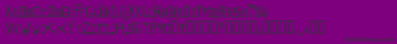LoungerOddtype Font – Black Fonts on Purple Background