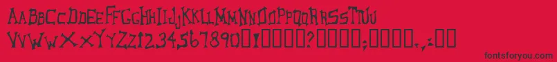 LoungerOddtype Font – Black Fonts on Red Background