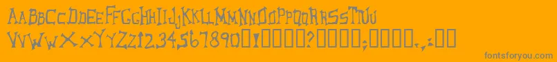 LoungerOddtype Font – Gray Fonts on Orange Background