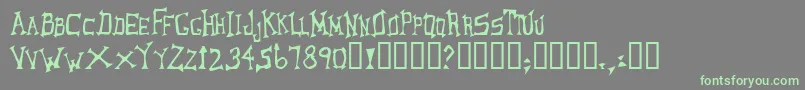 LoungerOddtype Font – Green Fonts on Gray Background