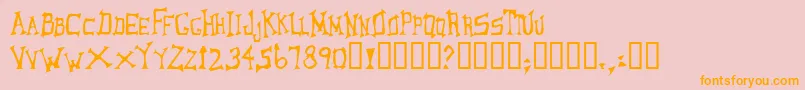 LoungerOddtype Font – Orange Fonts on Pink Background