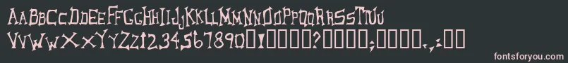 LoungerOddtype Font – Pink Fonts on Black Background