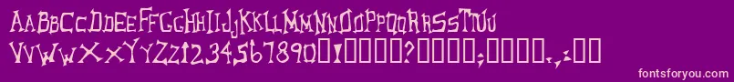 LoungerOddtype Font – Pink Fonts on Purple Background