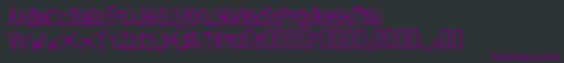 LoungerOddtype Font – Purple Fonts on Black Background