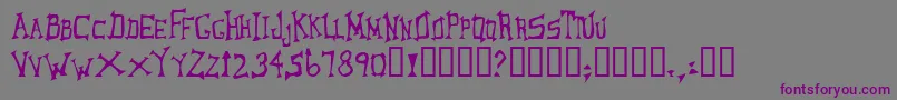 Шрифт LoungerOddtype – фиолетовые шрифты на сером фоне
