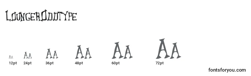 LoungerOddtype Font Sizes