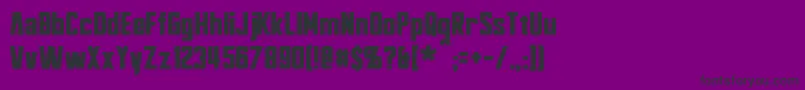 Bayformance Font – Black Fonts on Purple Background