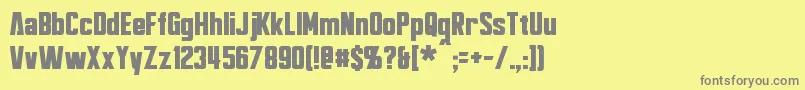 Bayformance Font – Gray Fonts on Yellow Background